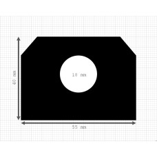 Luikenpakking | EPDM | 55 x 40 mm